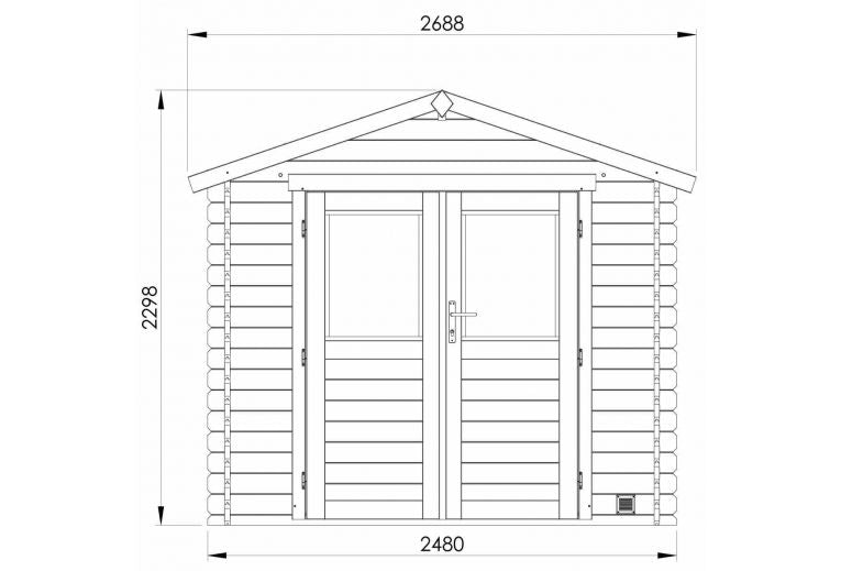 Gartenhaus NICO – 2,8 m²
