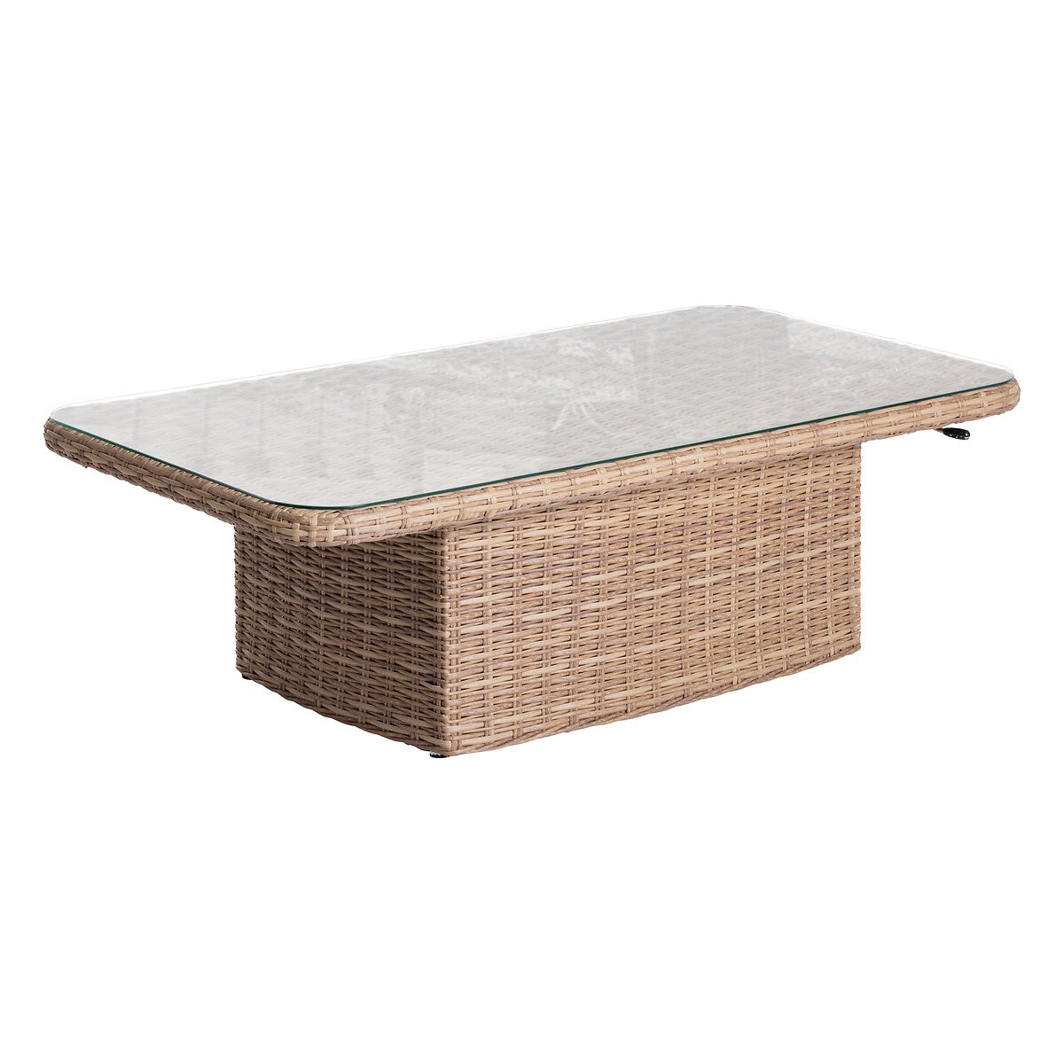 Garten-Couchtisch BORA, höhenverstellbar – rechteckig