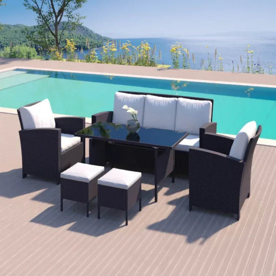 Gartenlounge-Set NID – 7 Sitzplätze