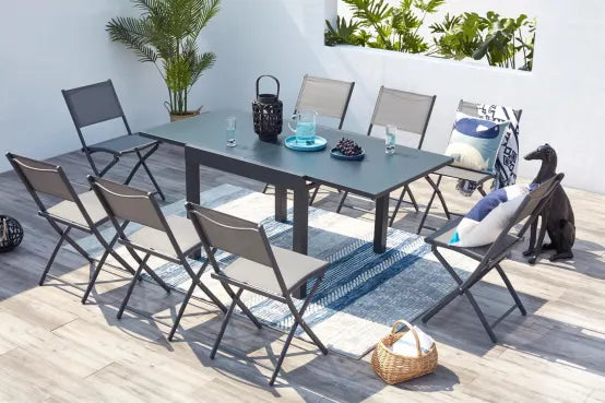 Gartenlounge-Set VERDURE – 8 Sitzplätze
