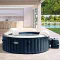 Aufblasbarer Whirlpool Marineblau – 6 Personen + Thermoabdeckung