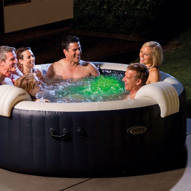 Aufblasbarer Whirlpool Marineblau – 6 Personen + Thermoabdeckung