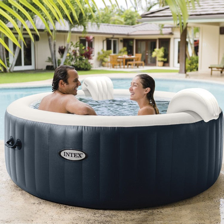 Aufblasbarer Whirlpool Marineblau – 4 Personen + Thermoabdeckung