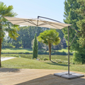 Quadratischer neigbarer Ampelschirm MANOA Weizen
