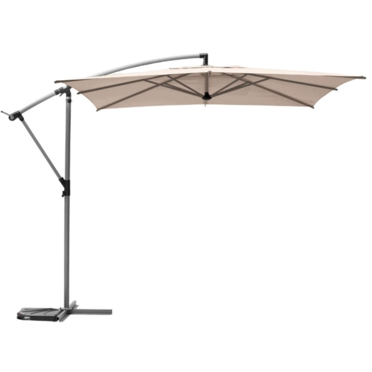Quadratischer neigbarer Ampelschirm MANOA Weizen