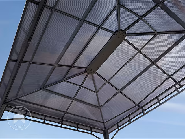 Gartenpavillon Sunset Deluxe, festes Dach, 3×4 m