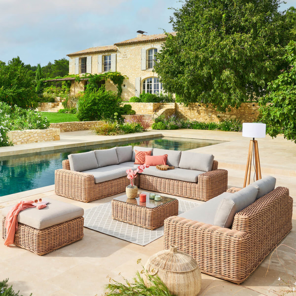 Garten-Ecklounge SAVANA – 9 Plätze