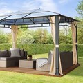 Gartenpavillon Sunset Deluxe, festes Dach, 3×4 m