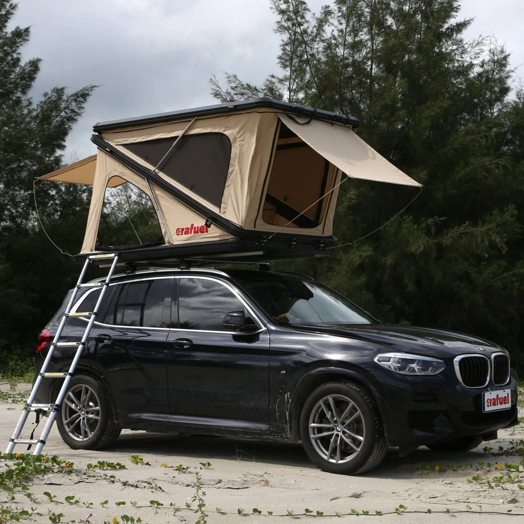 Hartschalen-Dachzelt aus Aluminium – 2 Personen
