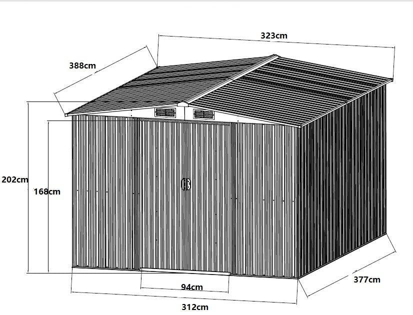 Gartenhaus GARIO – 12,5 m²