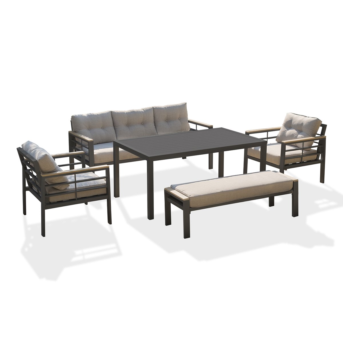 Garten-Lounge-Set CAYENNE – 7 Plätze