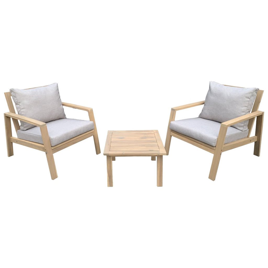 Garten-Lounge-Set aus Akazie – 2 Plätze