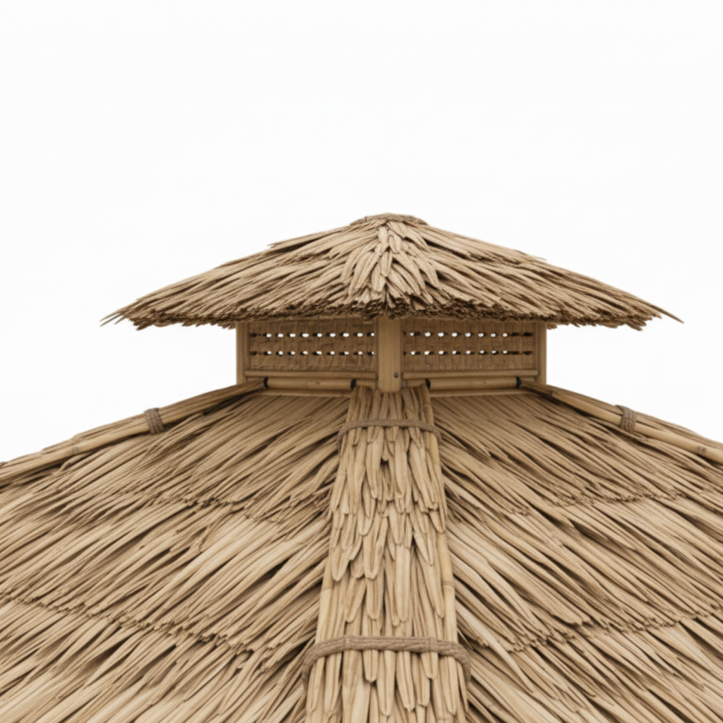 Bambus-Paillote mit Sitzbänken M1 | Gazebo & Pergola