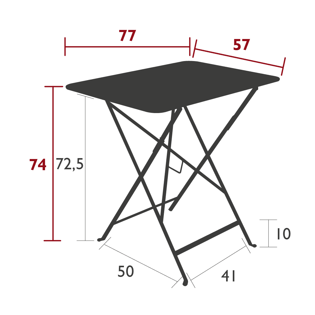 BISTRO Gartentisch – 77x57