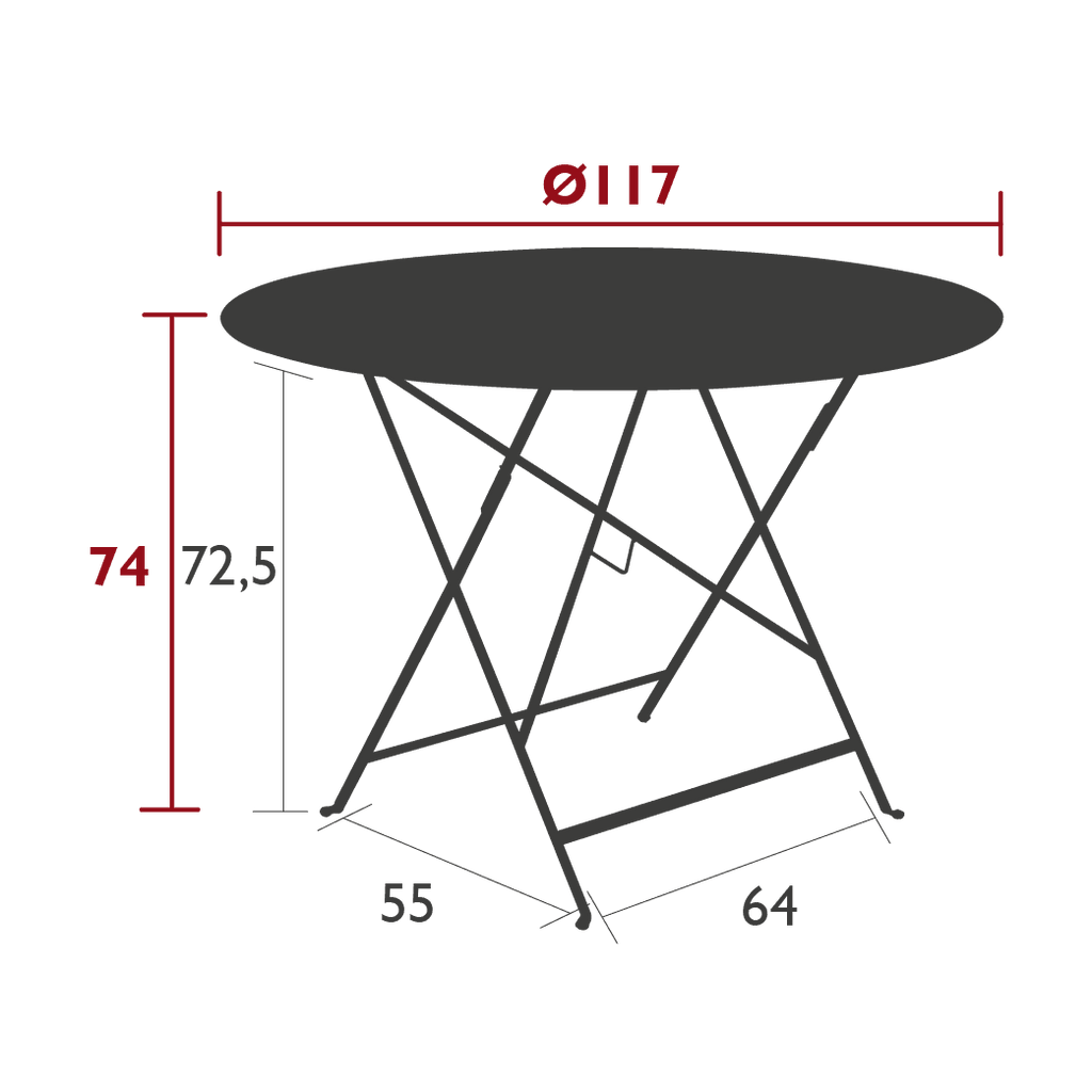 BISTRO Gartentisch – Ø117