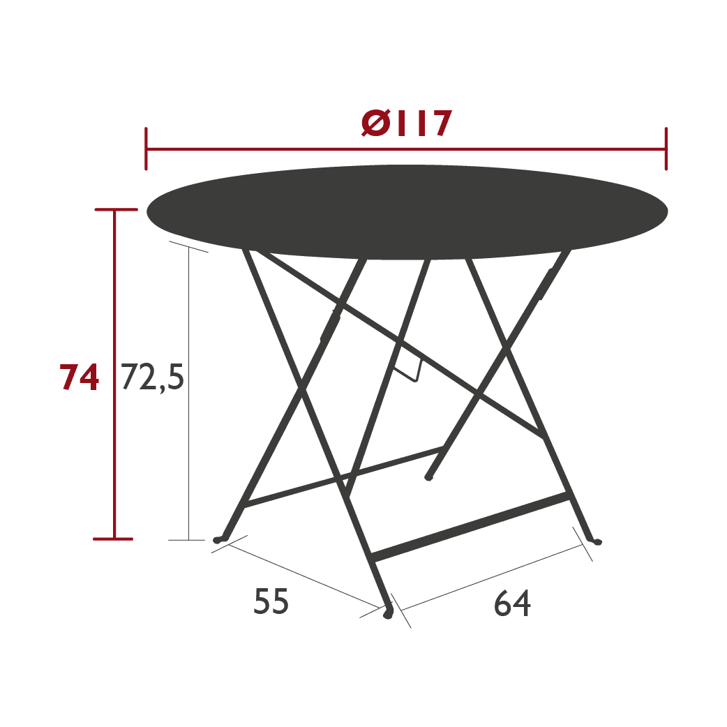 BISTRO Gartentisch – Ø117