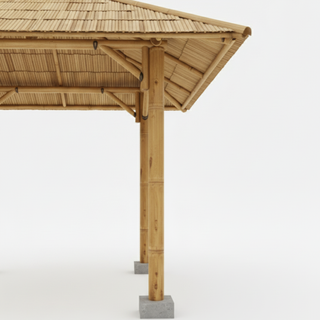 Bambus-Paillote für den Garten | Gazebo & natürliche Pergola
