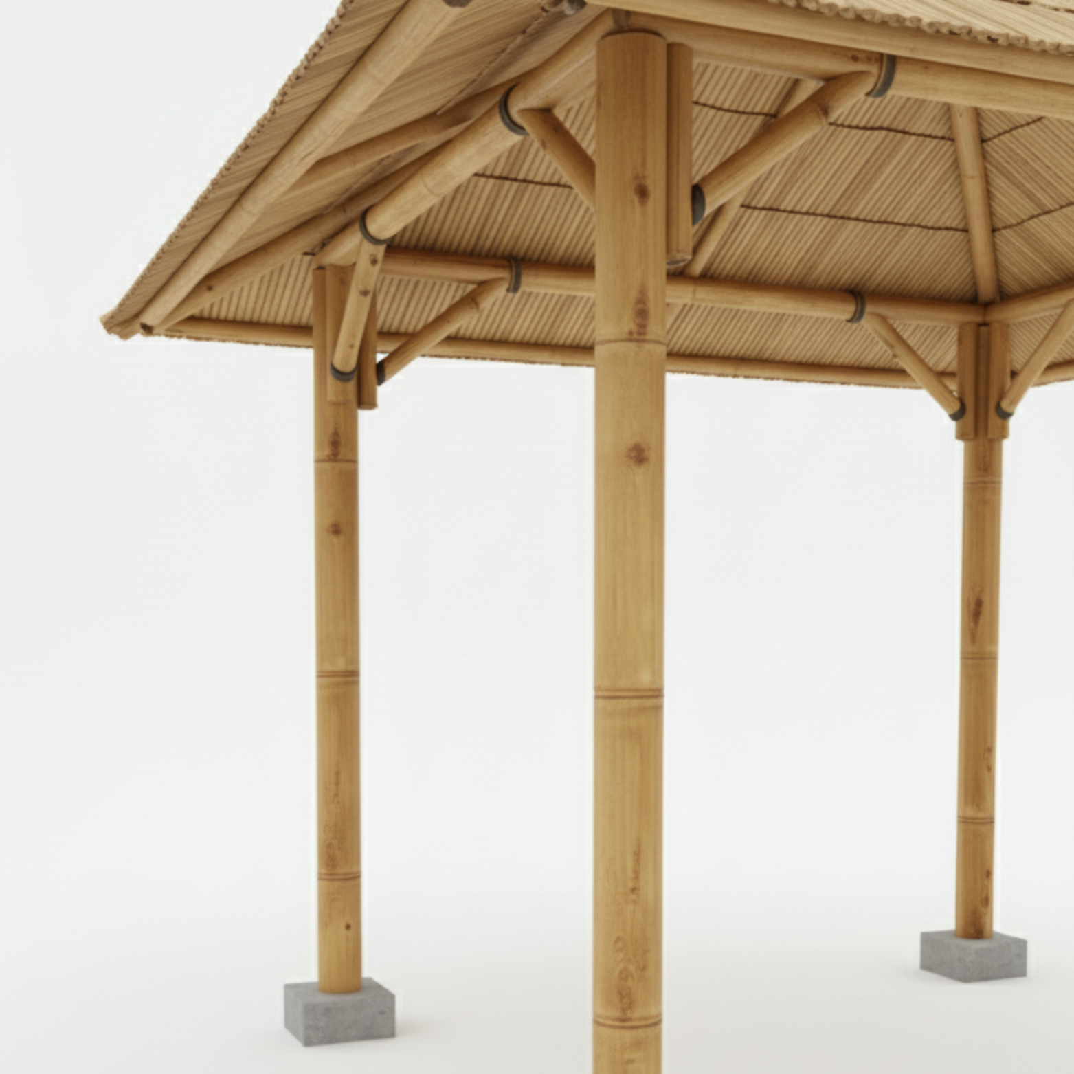 Bambus-Paillote für den Garten | Gazebo & natürliche Pergola
