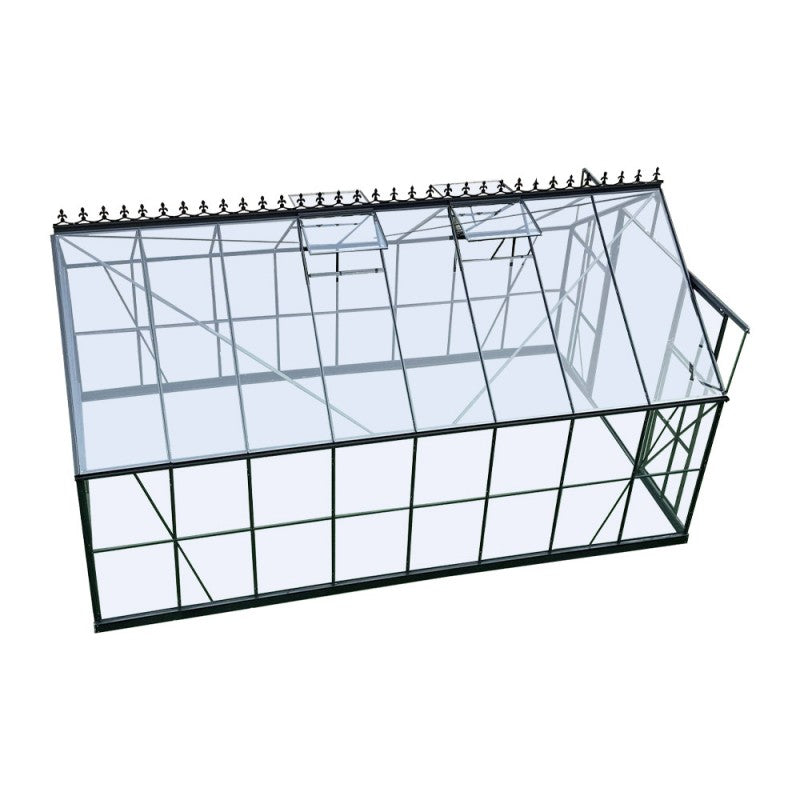Garten-Gewächshaus Prima – 14,52 m², Aluminium Anthrazit & 4 mm Sicherheitsglas