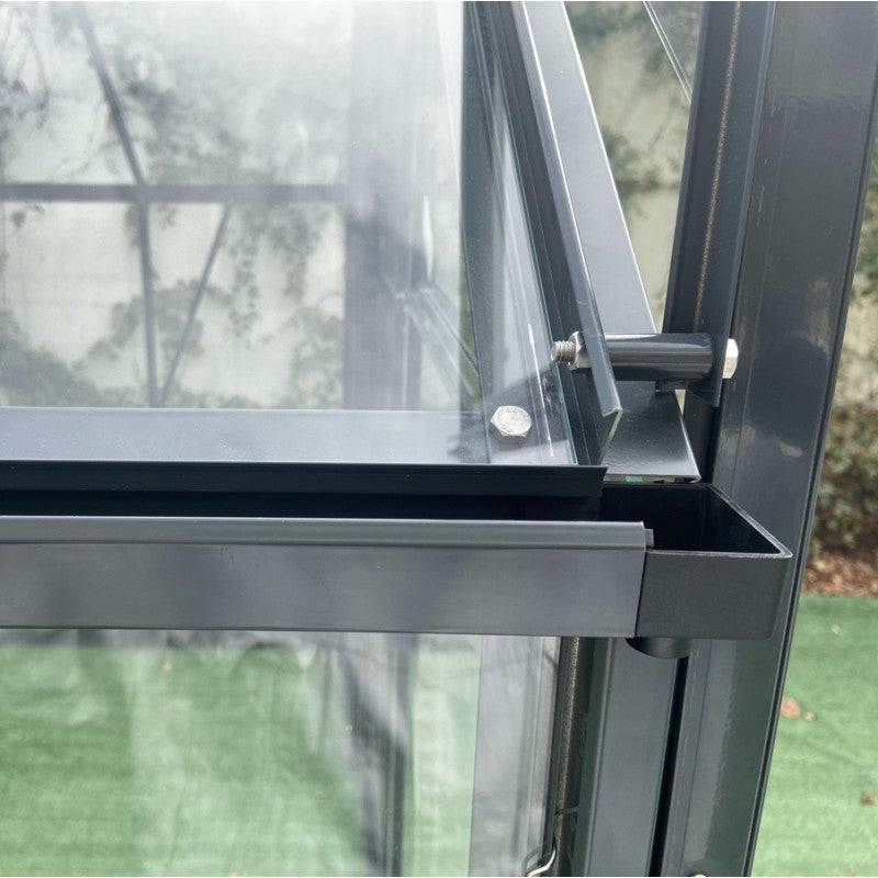 Garten-Gewächshaus Prima – 14,52 m², Aluminium Anthrazit & 4 mm Sicherheitsglas