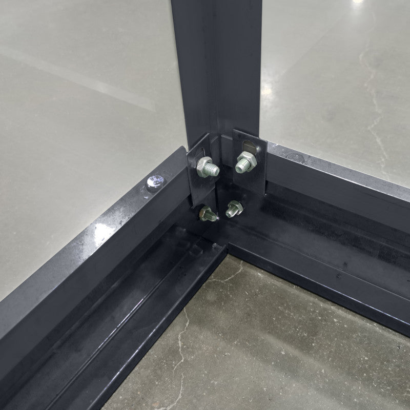 Garten-Gewächshaus RINCA – 4,57 m², Aluminium Anthrazit & 4 mm Sicherheitsglas