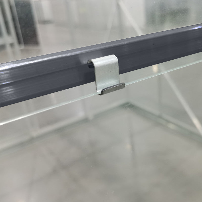 Garten-Gewächshaus RINCA – 4,57 m², Aluminium Anthrazit & 4 mm Sicherheitsglas