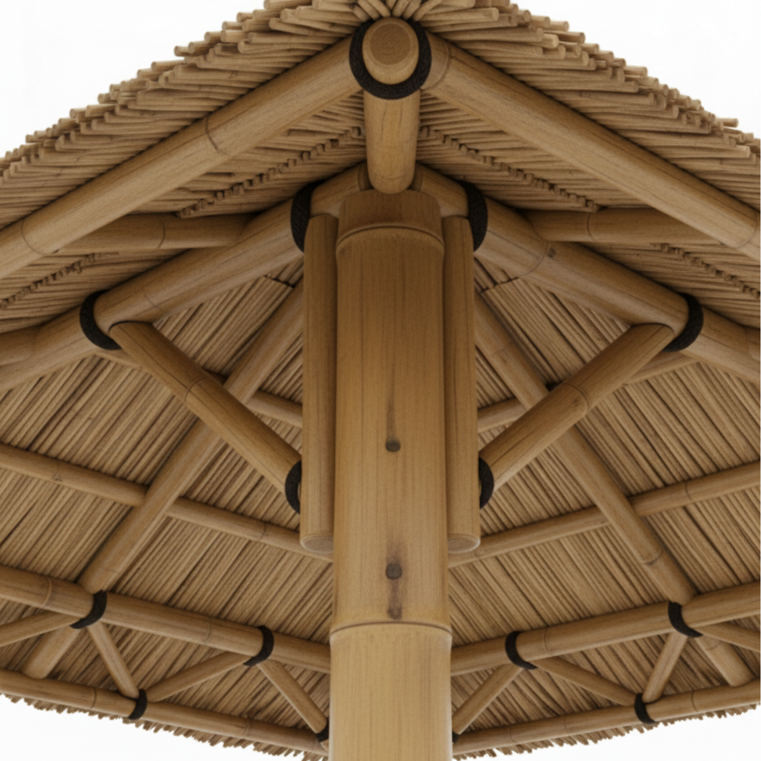 Bambus-Paillote mit erhöhtem Boden | Gazebo & Pergola