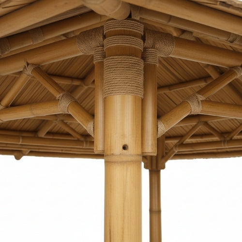Bambus-Paillote mit Sitzbänken M2 | Gazebo & Pergola