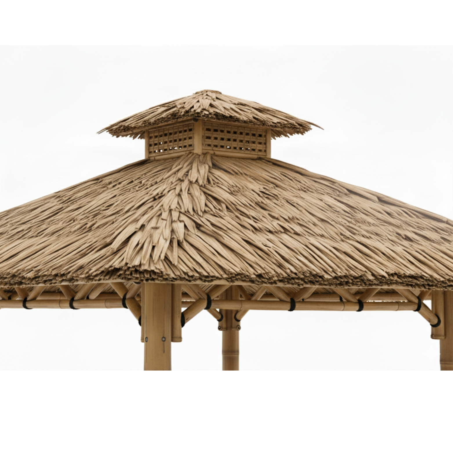 Bambus-Paillote mit Sitzbänken M1 | Gazebo & Pergola